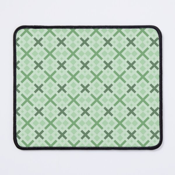 Item preview, Mint Sage Green Crosses Organic Fresh Natural Balanced Greenery Art Deco Spring Pattern designed and sold by PenguinForests.