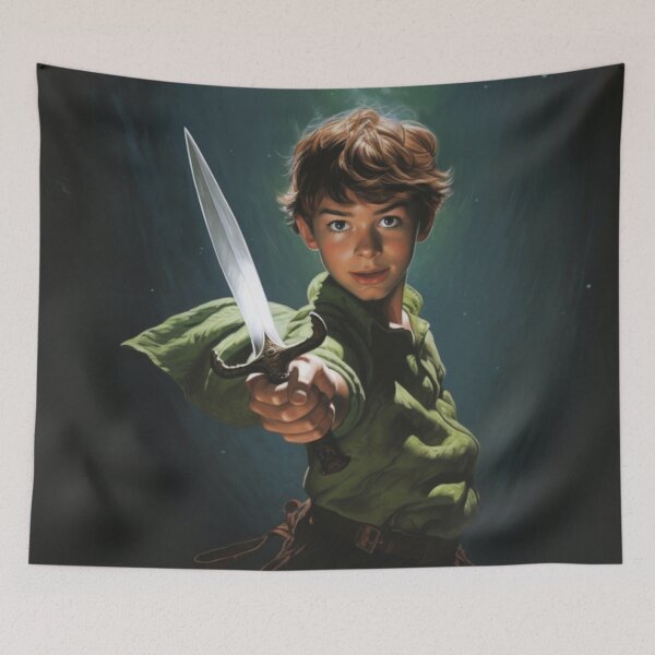 Item preview, Peter Pan With Dagger Peter Pan Inspired Art designed and sold by CDC40.
