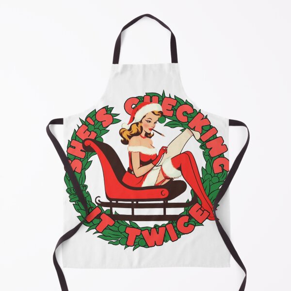 Item preview, She is Checking it Twice designed and sold by Fr0mtheMachine.