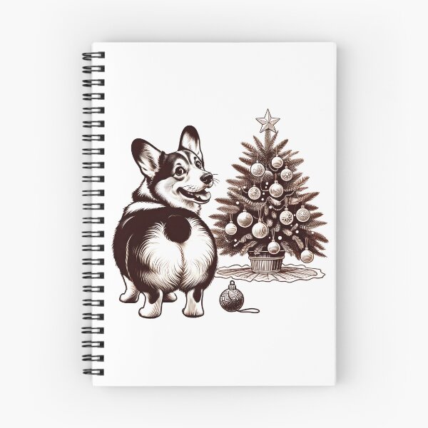 Artikelvorschau, Festliches Flair: Realistische Corgi- und Weihnachtskulisse entworfen und verkauft von EpicPaws.