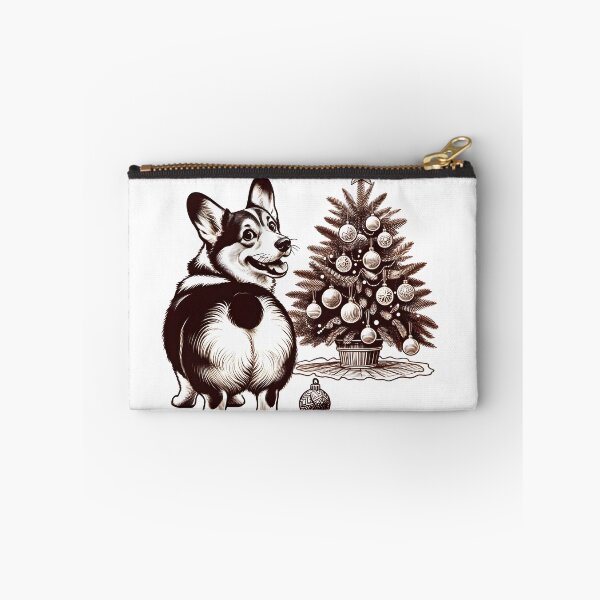 Item preview, Festive Flair: Realistic Corgi and Christmas Backdrop designed and sold by EpicPaws.