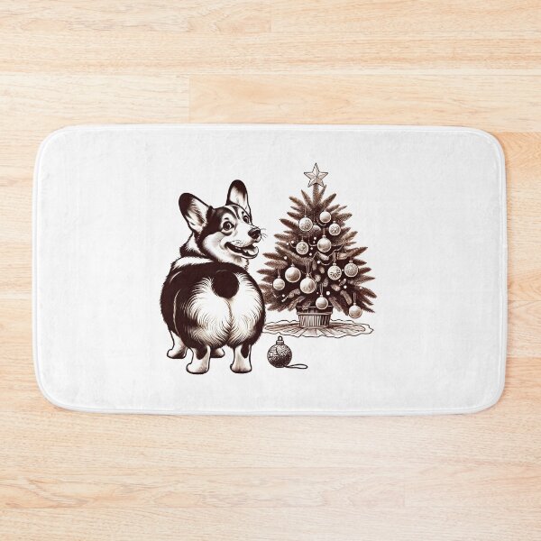 Item preview, Festive Flair: Realistic Corgi and Christmas Backdrop designed and sold by EpicPaws.