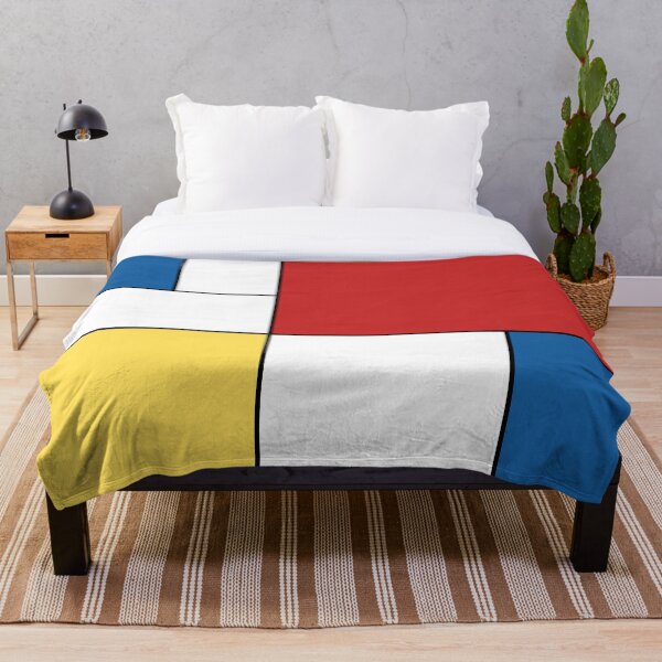 Item preview, Scandinavian Home Decor Neoplasticism Red Blue Yellow designed and sold by InteriorRefine.