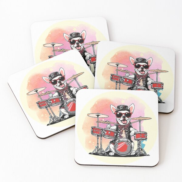 Item preview, INDI ROCK DRUMMER DOG – rock dog - hard rock dog – drummer dog designed and sold by Musicians-world.