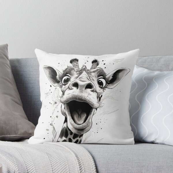 Item preview, Sketch giraffe art - drawing, shocked designed and sold by Daydreamsatdawn.