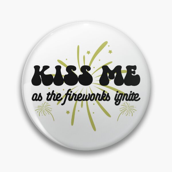 Item preview, Kiss Me As The Fireworks Ignite - Romantic New Year Celebration (Black and Yellow Design) designed and sold by Spiprinto.