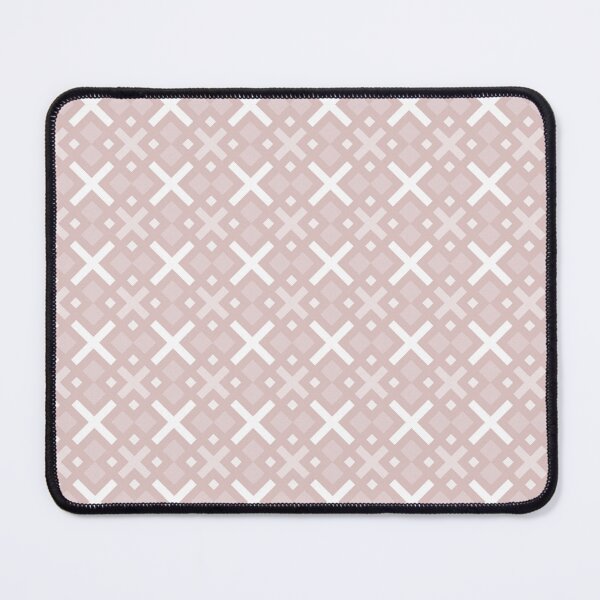 Item preview, Dusty Pink Blush X-shape Cross Soft Feminine Ethnic Folk Heritage Nordic Pattern designed and sold by PenguinForests.