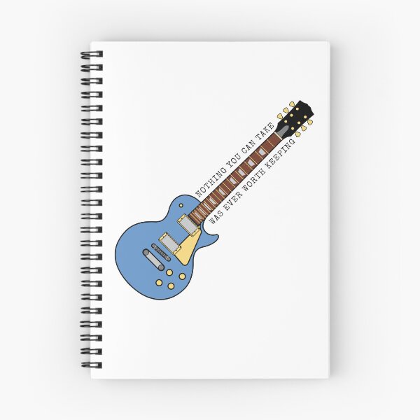 Aperçu de l'œuvre Rien de ce que vous pouvez prendre ne valait la peine d'être conservé Chanson Lyric Guitar TBOSAS créée et vendue par NimuehArt.