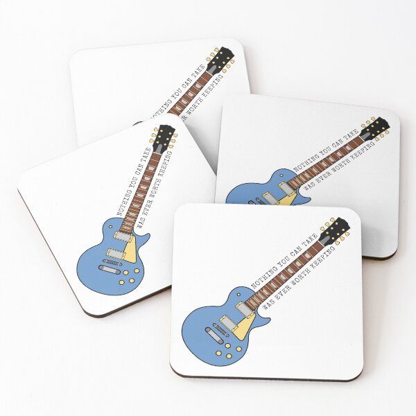 Item preview, Nothing You  Can Take Was Ever Worth Keeping Song Lyric Guitar TBOSAS designed and sold by NimuehArt.