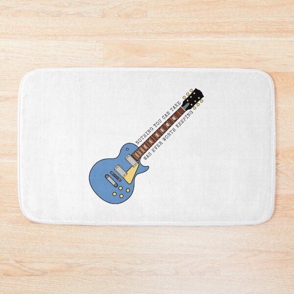 Item preview, Nothing You  Can Take Was Ever Worth Keeping Song Lyric Guitar TBOSAS designed and sold by NimuehArt.