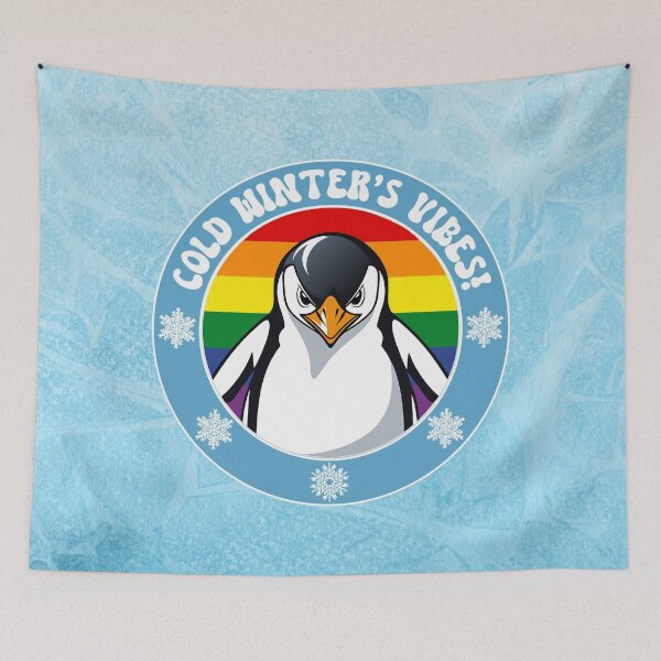 Item preview, Cute Penguin on Rainbow Flag Background designed and sold by Savchuk-Vova.