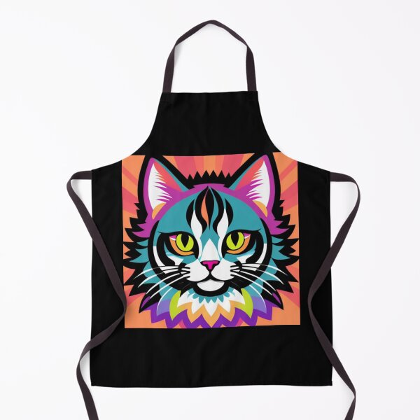 Item preview, Trippy psychedelic kitty 2 designed and sold by Flowerslaps.