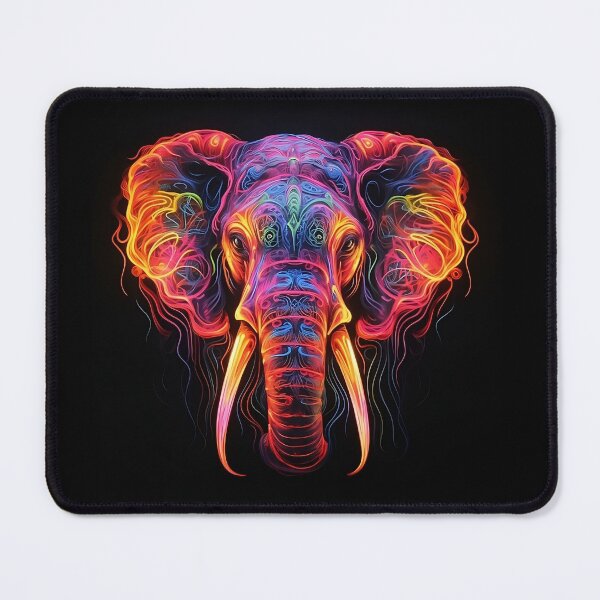 Item preview, Neon Elephant - Digital Art designed and sold by SnoopyTF.