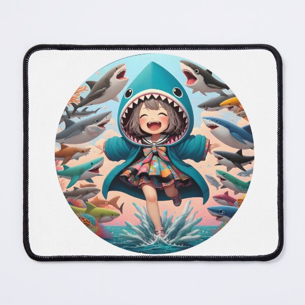 Item preview, Just a Girl who Loves Sharks designed and sold by Truck Stop One.