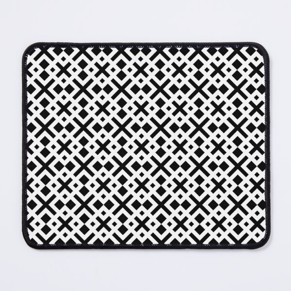 Item preview, Black White Cross Square Line Timeless Traditional Geometric Pattern designed and sold by PenguinForests.