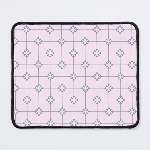 Item preview, Pale Pink Lavender Grey Star Cross Grid Romantic Girly Feminine Victorian French Macaron Pattern designed and sold by PenguinForests.