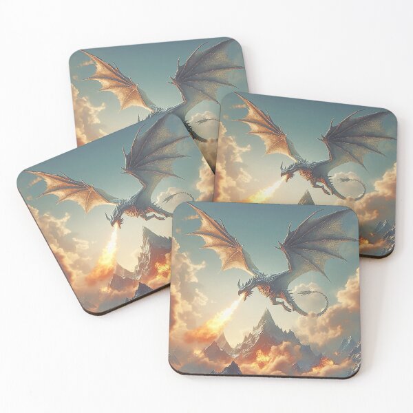 Item preview, A Dragon Breathes Fire Across the Mountain Flank designed and sold by autrouvetout.