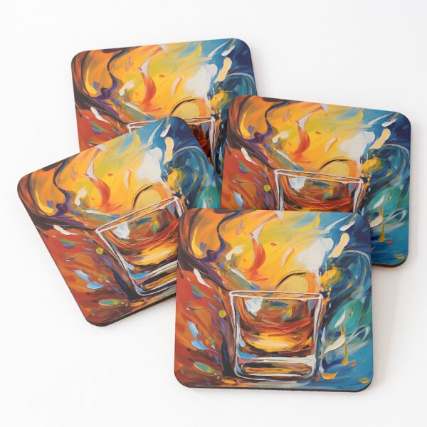 Item preview, Spiritual Symphony - Anthropomorphic Joy in the Radiance of Fine Whiskey Generative AI designed and sold by OlfactoART Studio.