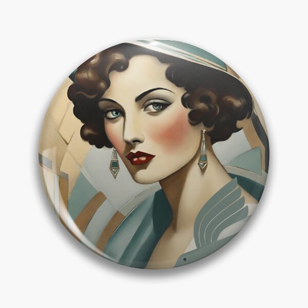 Item preview, Retrato de Lady Amelia Art Déco de 1920 designed and sold by ArDecoS.