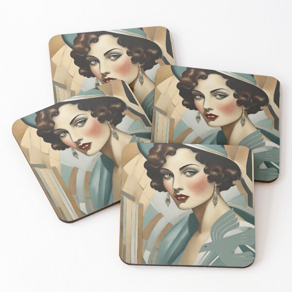 Item preview, Lady Amelia Art Deco 1920-s portrait designed and sold by ArDecoS.