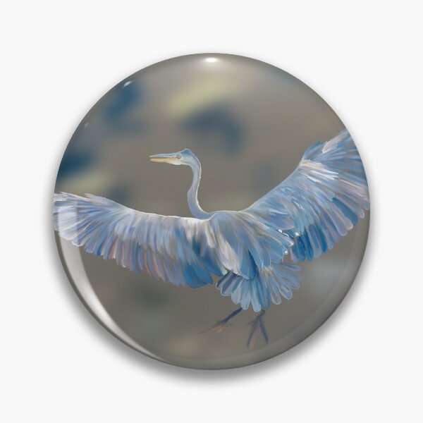 Item preview, Great Blue Heron Spreading Wings designed and sold by lisakayfotos.