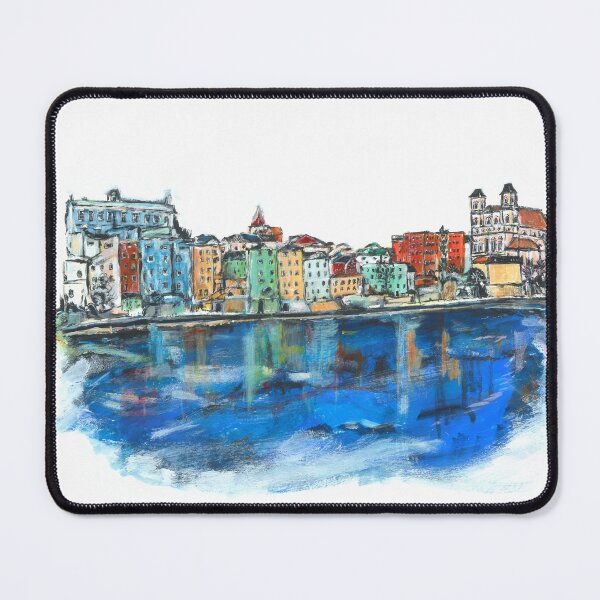 Item preview, Happy colorful Passau painting - city in Bavaria - Germany designed and sold by Susanna Schorr.