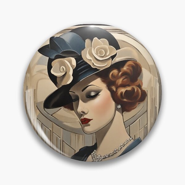 Item preview, Lady Margaret Art Deco Aristocrático retrato de 1920 designed and sold by ArDecoS.