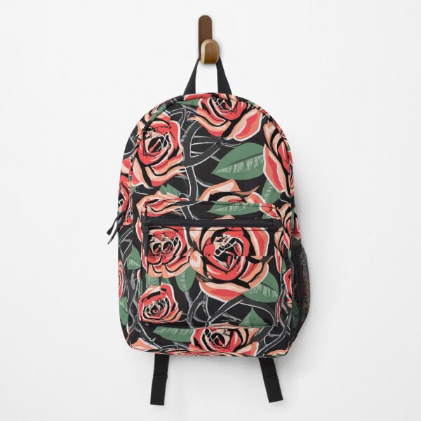 Item preview, logo pattern illustration graphics graffiti red black green red rose, black vines, thorns, wallpaper designed and sold by gulka8.