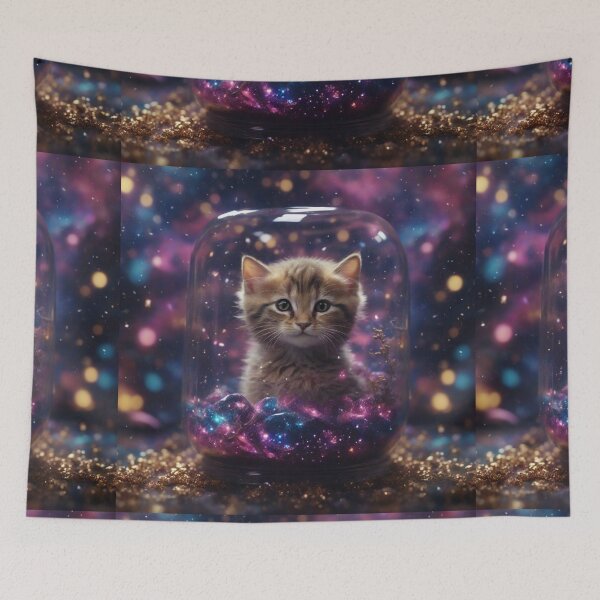 Item preview, Cosmic Kitty Dreamscape designed and sold by Sadia  Jannat.