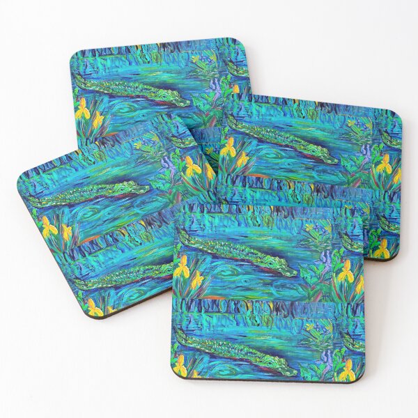 Item preview, Colorful Gator in the Swamp designed and sold by hayleyroussel.