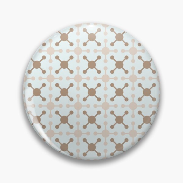 Item preview, Cream Mauve Crosses Dots Atom Molecule Geometry Art Nouveau Girly Contemporary Pattern designed and sold by PenguinForests.