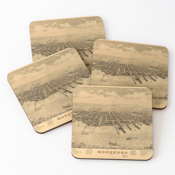 Item preview, Muskegon, Michigan (1874) designed and sold by allhistory.