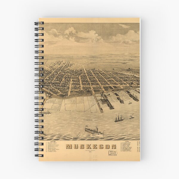 Item preview, Muskegon, Michigan (1874) designed and sold by allhistory.