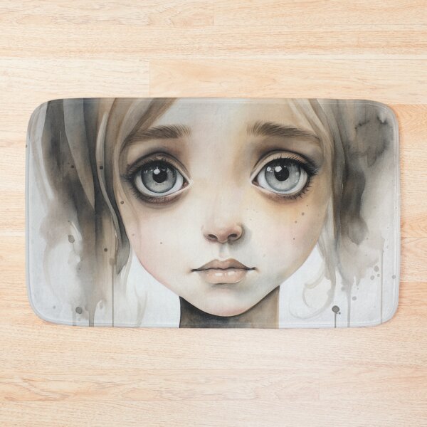 Item preview, Fair Haired Girl With Big Eyes Aquarelle Style designed and sold by whitecat23.