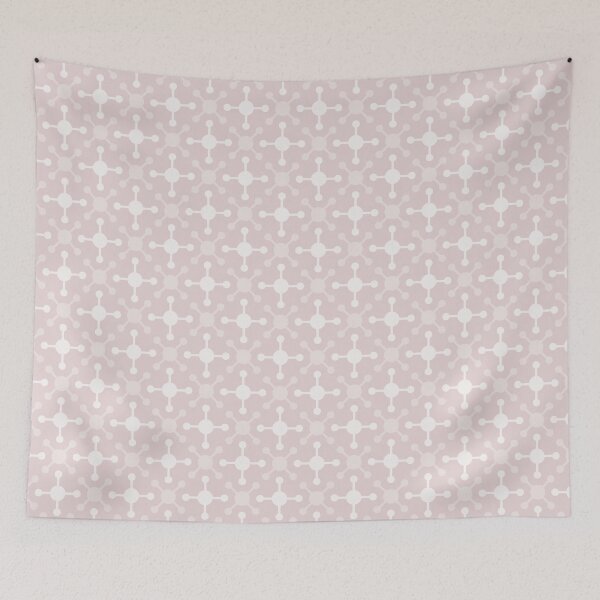 Item preview, Pink Pale Crosses Stars Tech Molecular Geometry Minimalist Modern Pattern designed and sold by PenguinForests.