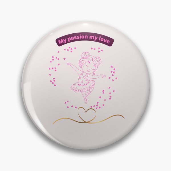 Item preview, my passion my love artistic dancer girl ballet love pink valentine designed and sold by Fashionmine.