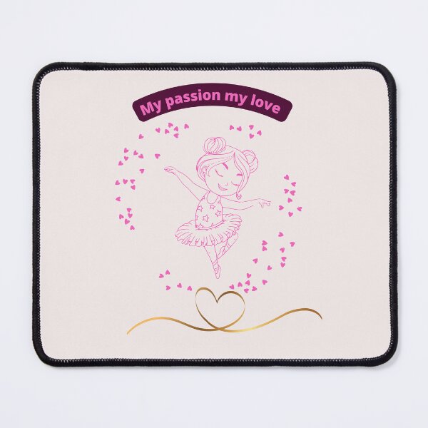 Item preview, my passion my love artistic dancer girl ballet love pink valentine designed and sold by Fashionmine.
