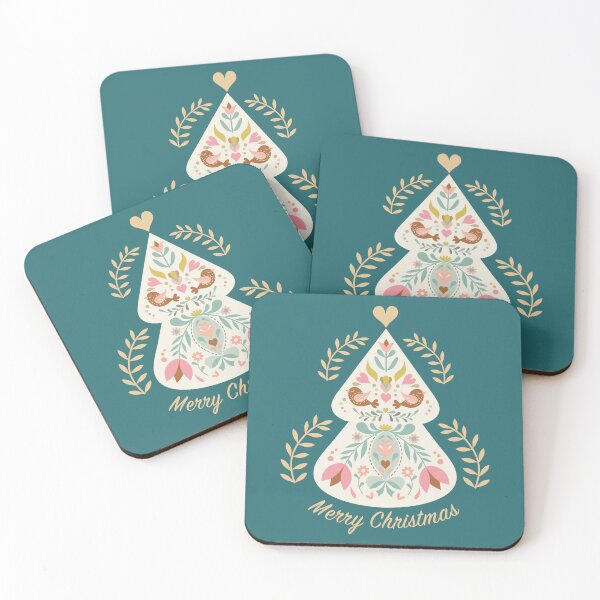Item preview, Folk Art Inspired Christmas Greeting designed and sold by Elisabeth Coelfen.
