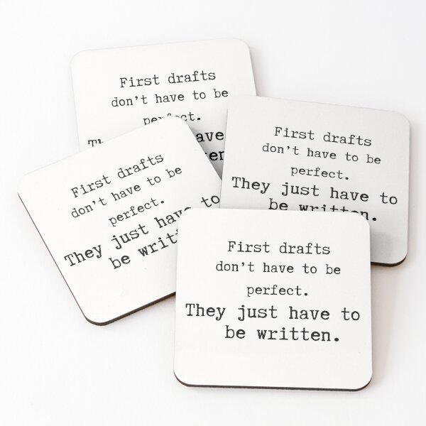 Item preview, FIRST DRAFTS Literary Quote designed and sold by EllieMonroe.
