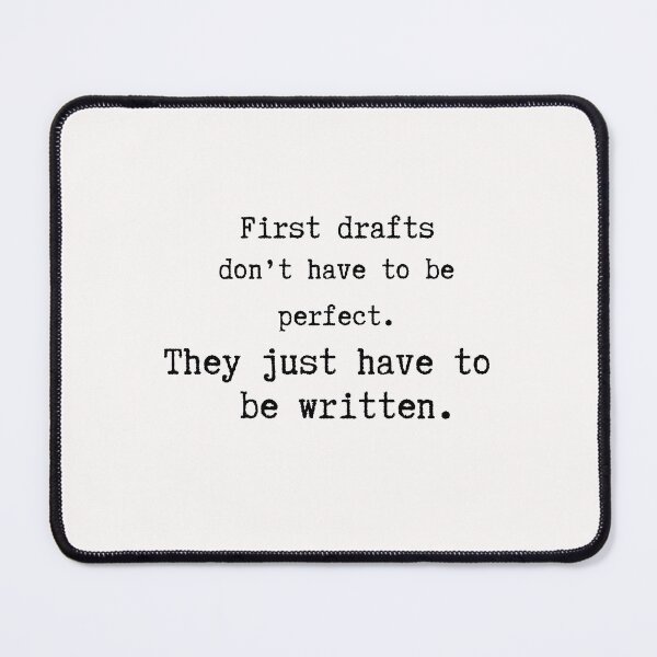 Item preview, FIRST DRAFTS Literary Quote designed and sold by EllieMonroe.
