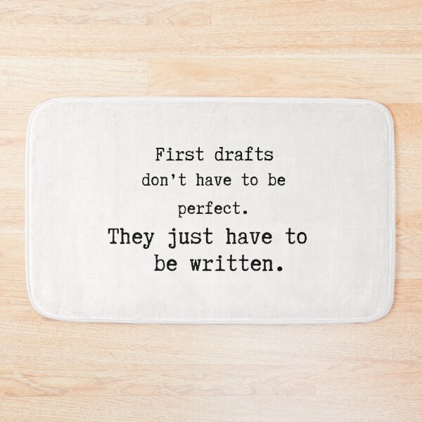 Item preview, FIRST DRAFTS Literary Quote designed and sold by EllieMonroe.