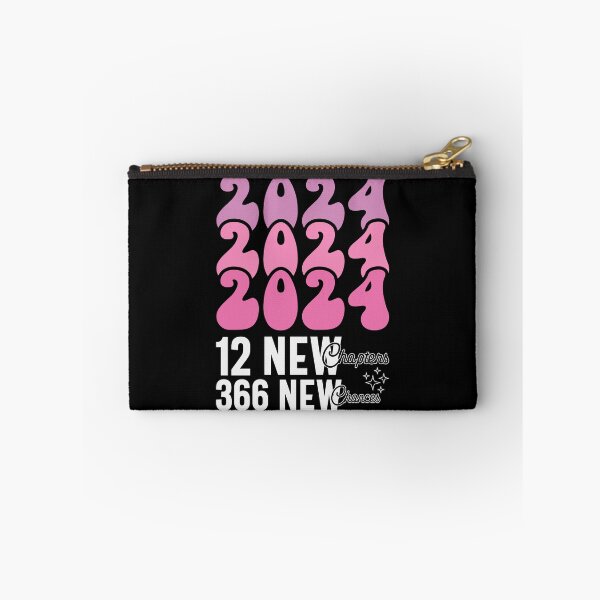 Item preview, 2024, 12 New Chapters, 366 New Chances - Retro Groovy New Year Celebration (Pink and White Design) designed and sold by Spiprinto.