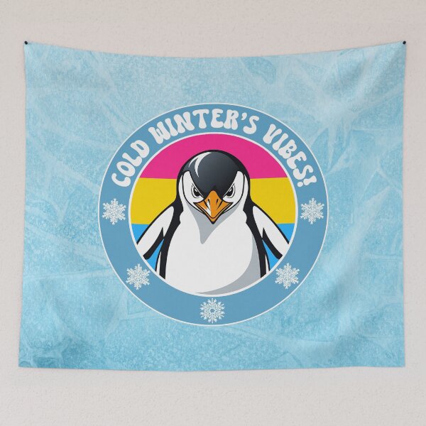 Item preview, Cute Penguin on Pansexual Flag Background designed and sold by Savchuk-Vova.