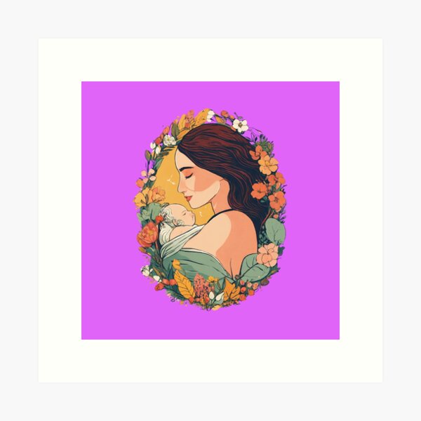 Item preview, Blossoming Maternity: An Illustration for a Motherhood-themed Logo. designed and sold by OURBYPRODUCTS.