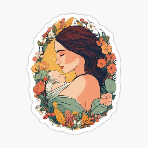 Item preview, Blossoming Maternity: An Illustration for a Motherhood-themed Logo. designed and sold by OURBYPRODUCTS.