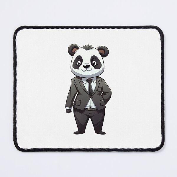 Item preview, Cute cartoon anime panda wearing suit  designed and sold by hermeneutic.