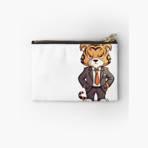 Item preview, Cute cartoon anime tiger wearing suit  designed and sold by hermeneutic.