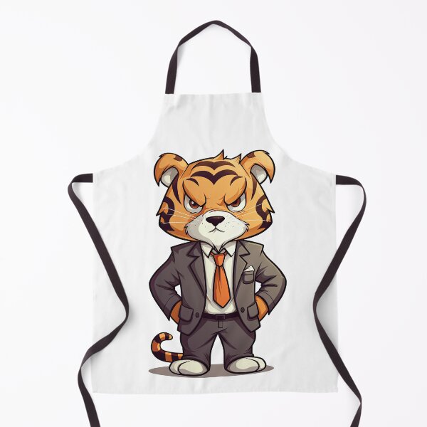 Item preview, Cute cartoon anime tiger wearing suit designed and sold by hermeneutic.