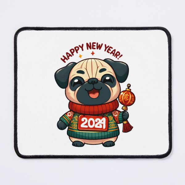 Item preview, Pug Prosperity: Chinese New Year Wishes designed and sold by EpicPaws.