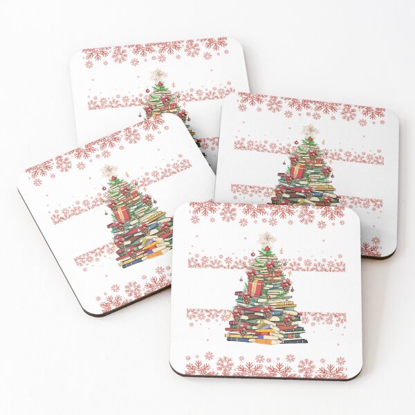 Item preview, Christmas Book Tree With A Snowflake Pattern designed and sold by TeesFashion.